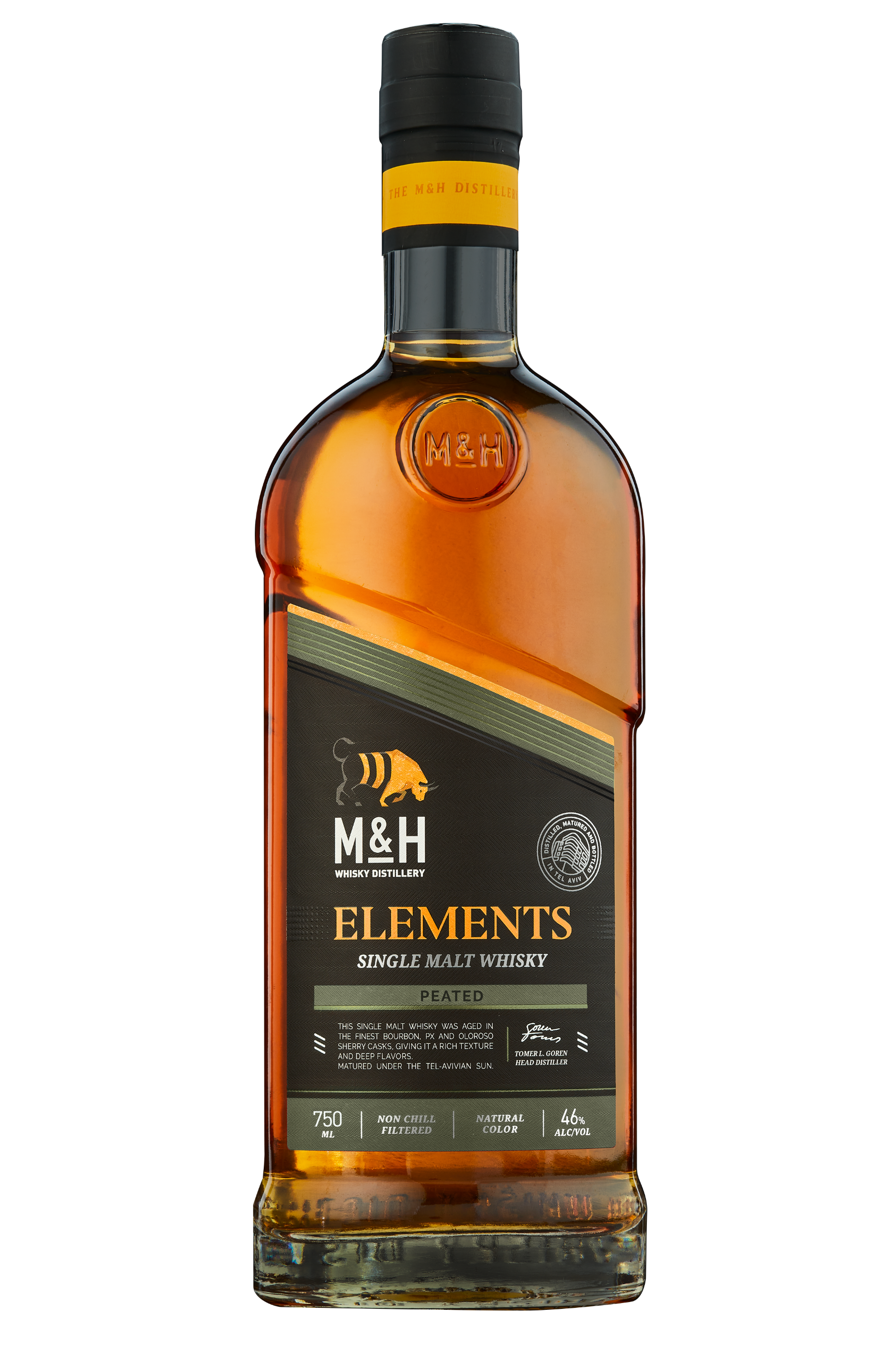 M&H Elements Peated Single Malt Whisky 750ML